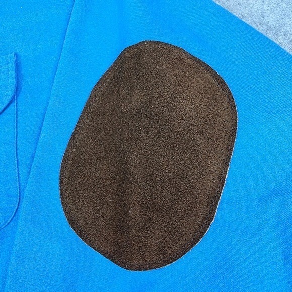 Brooks Brothers Regent Fit 1818 Men's XXL Blue Button-Down Shirt Elbow Patch - Picture 9 of 14